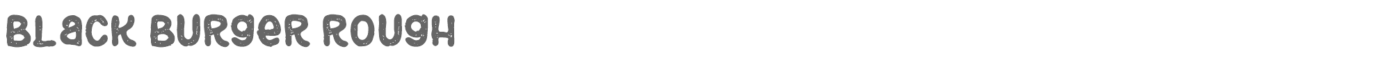 Sample characters Black Burger Font
